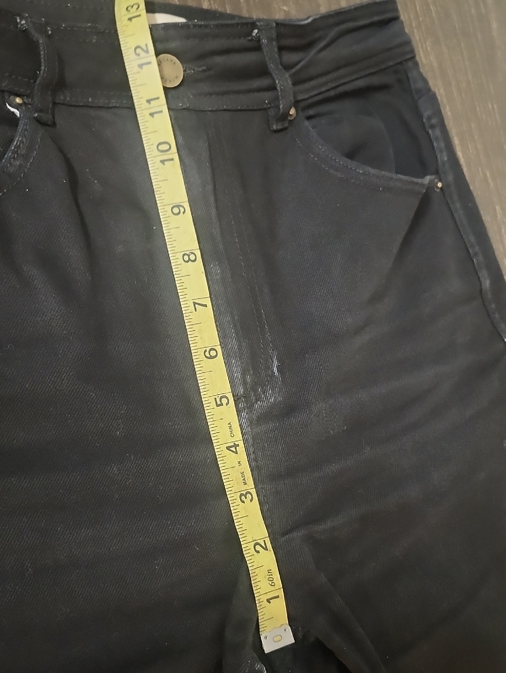 Sezane Black Wide Leg Jeans Size 40 Or 8 Crop - Picture 4 of 8